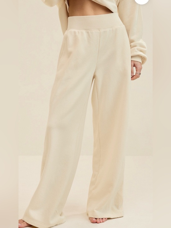 American Eagle Outfitters Pants - Aerie Après-Chill Wide Leg Lounge Trousers Natural XL